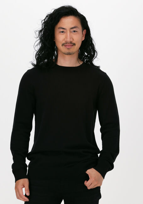 Schwarze SELECTED HOMME Pullover SLHBERG CREW NECK NOOS - large
