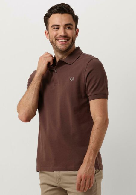 Brique FRED PERRY Polo-Shirt THE PLAIN FRED PERRY SHIRT - large