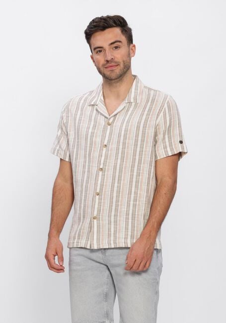 Mehrfarbige/Bunte CAST IRON Casual-Oberhemd TWILL SLUB STRIPE - large