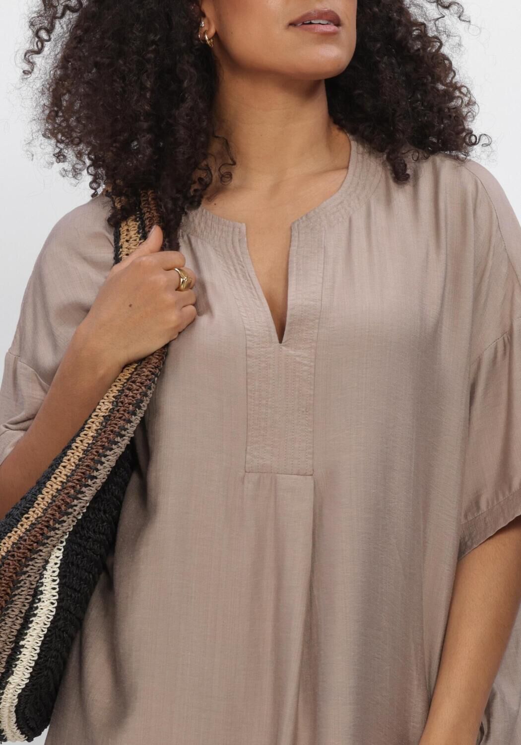 Sand CO'COUTURE Midikleid HERACC TUNIC V-DRESS - large