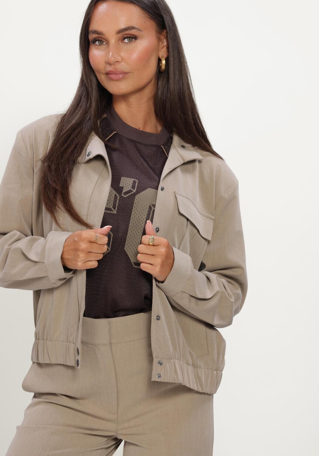 Beige CO'COUTURE Jack EMINACC JACKET - large