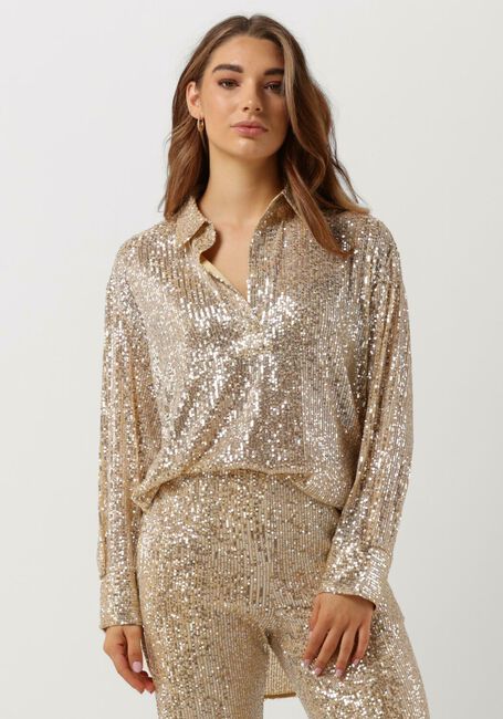 Goldfarbene SECOND FEMALE Blusen SHINE ON BLOUSE - large