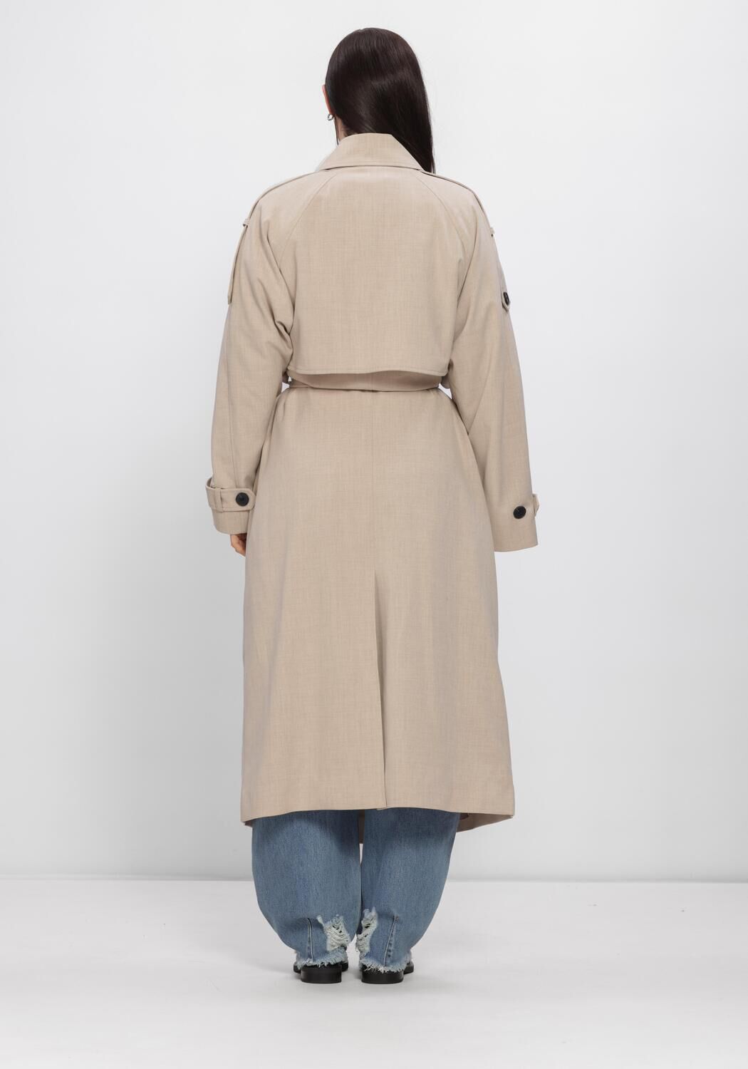 Beige SECOND FEMALE Jacken ZOIE TRENCHCOAT - large