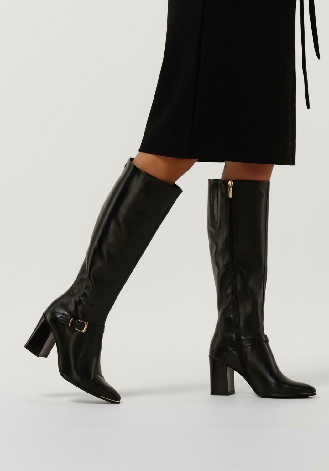 Schwarze NOTRE-V Hohe Stiefel AN192 - large