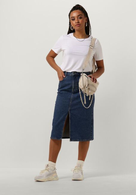 Dunkelblau OBJECT Midirock OBJELLEN MIDI DENIM SKIRT - large