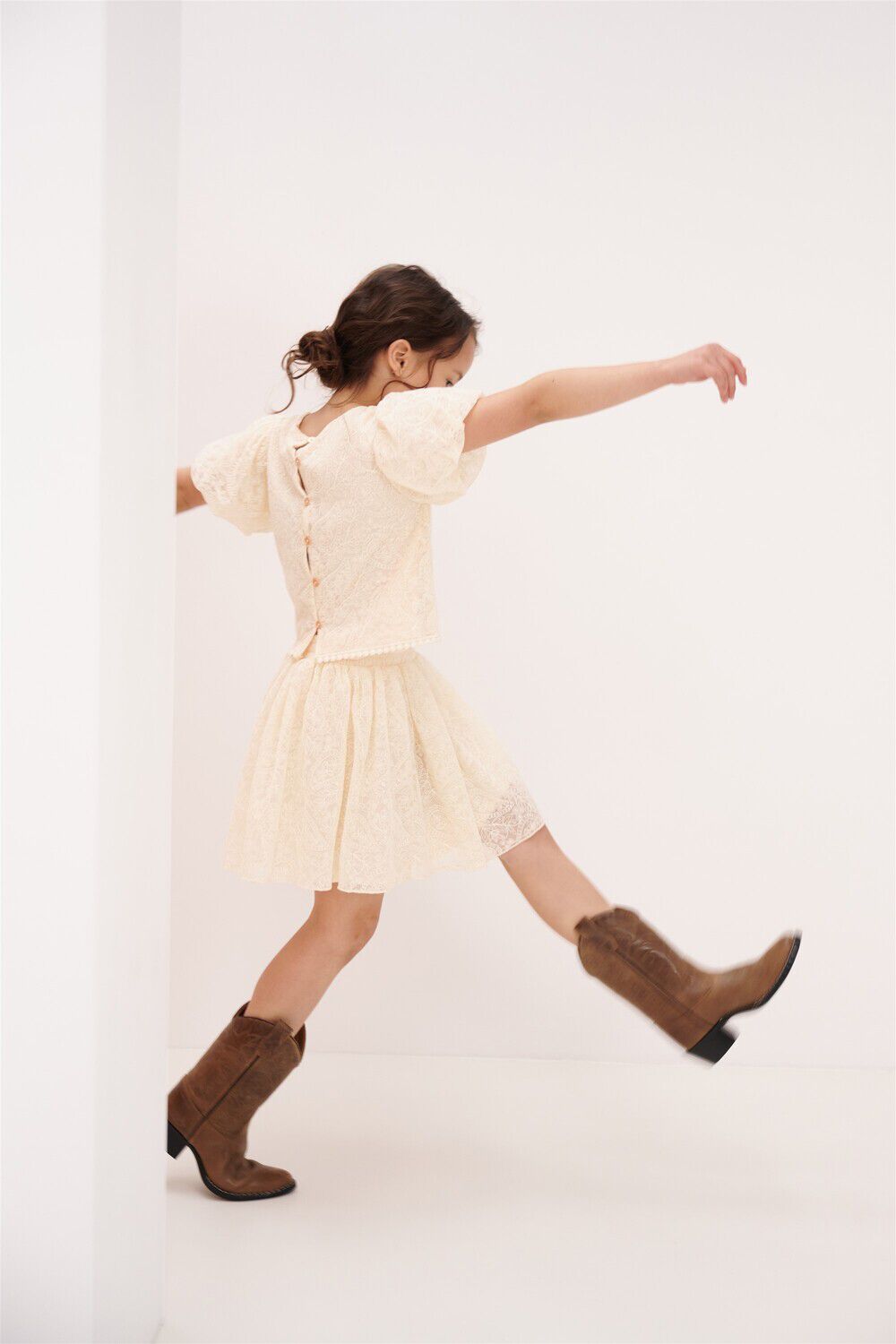 Ecru NONO Blusen TESSY MESH BLOUSE - large