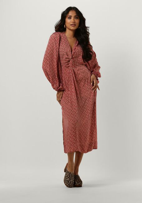 Rote SISSEL EDELBO Midikleid CHERILYN DRESS - large