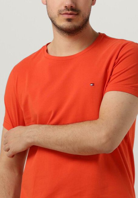 Orangene TOMMY HILFIGER T-shirt STRETCH EXTRA SLIM FIT TEE - large