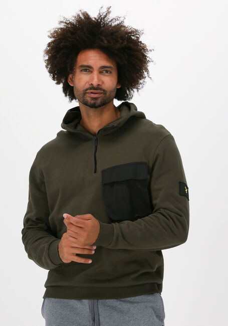 Grüne LYLE & SCOTT Sweatshirt POCKET HOODIE - large