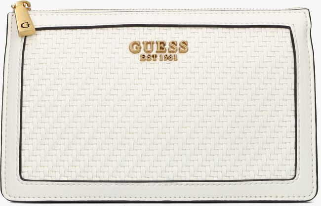 Weiße GUESS Umhängetasche ABEY MULTI COMPARTMENT XBODY - large