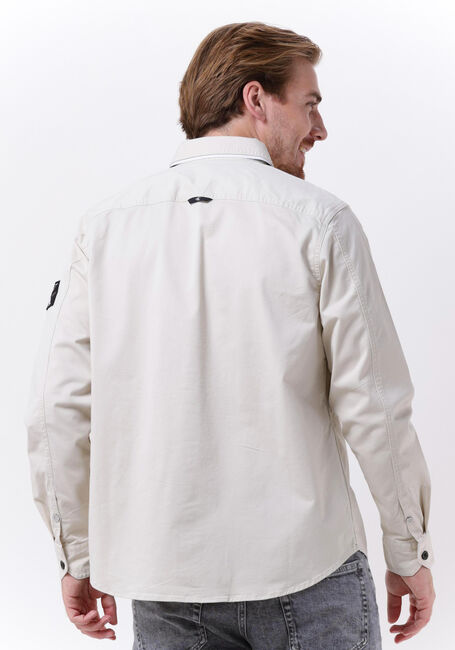 Beige CALVIN KLEIN Overshirt MONOLOGO BADGE RELAXED SHIRT - large