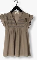 Taupe NOTRE-V Top VOILE TOP SHORT SLEEVES