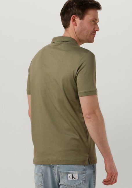 Khaki CALVIN KLEIN Polo-Shirt SMOOTH COTTON SLIM POLO - large