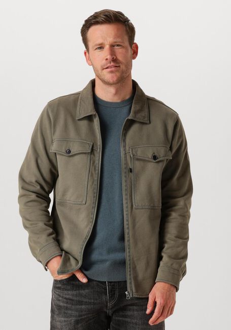 Olive BUTCHER OF BLUE Overshirt PERRY ZIP OVERSHIRT - large