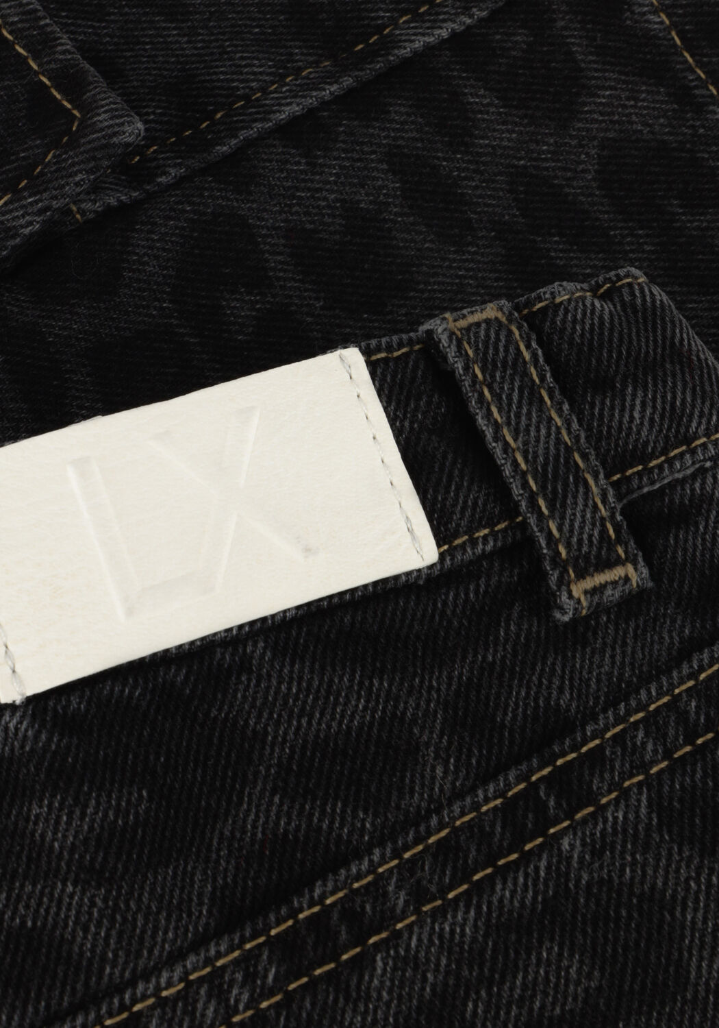 Graue ALIX MINI Minirock ANIMAL DENIM SKIRT - large