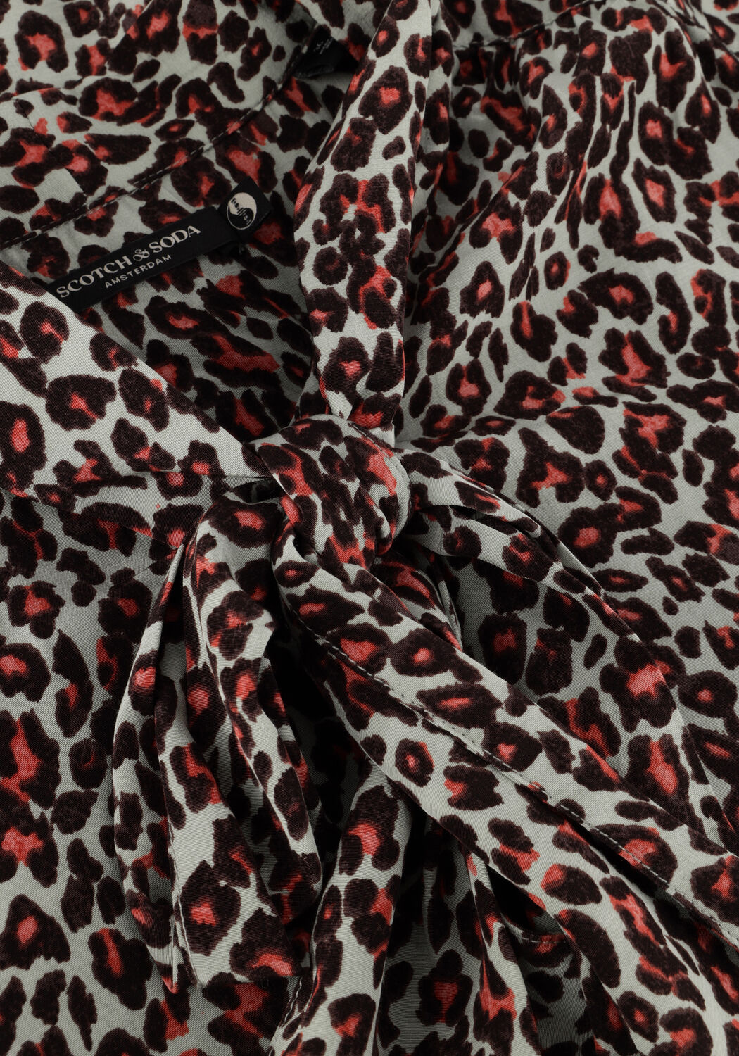 Gr&uuml;ne SCOTCH & SODA Blusen SHIRT WITH TIE NECKDA - large