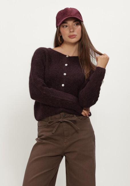 Bordeaux BOII STUDIOS Strickjacke FLORA - large
