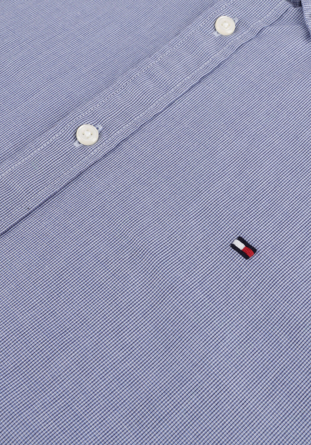 Blaue TOMMY HILFIGER Casual-Oberhemd NATURAL SOFT MICRO CHK SF SHIRT - large