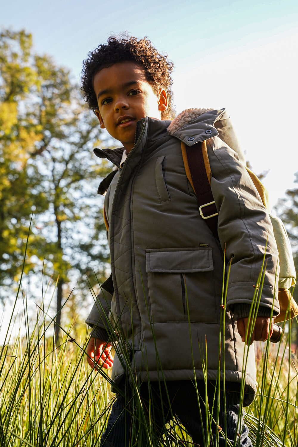 Graue KOKO NOKO Wattierte Jack O56873 - large