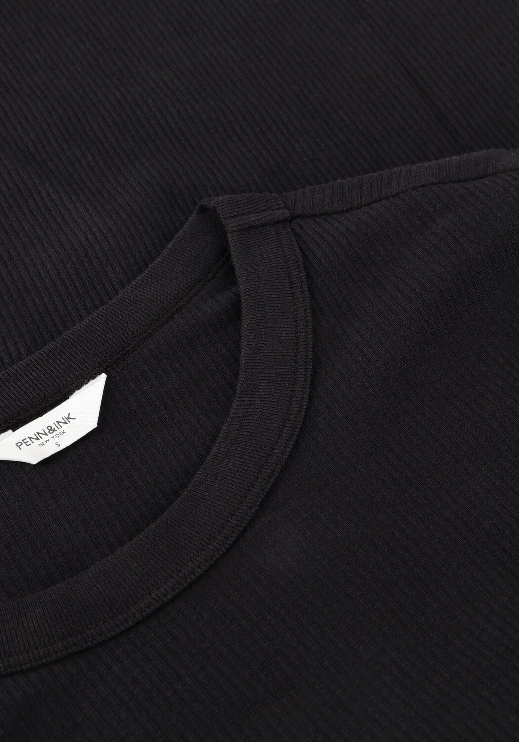 Schwarze PENN & INK Tops & T-shirts LONGSLEEVE W25F1745 - large