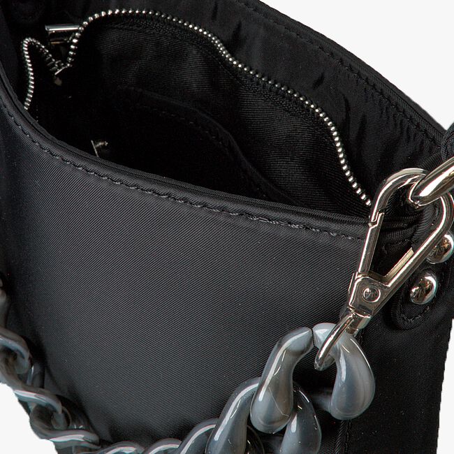 Schwarze HVISK Handtasche AMBLE NYLON RECYCLED SMALL - large