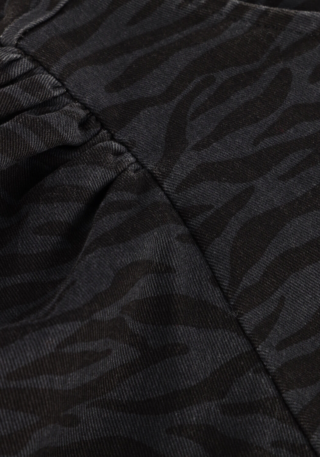 Graue CO'COUTURE Minikleid ZEBRA CROP PUFF DRESS - large