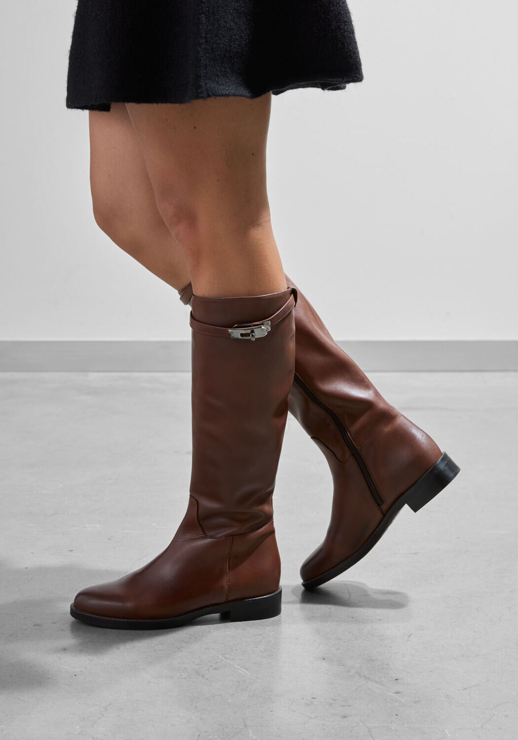 Cognacfarbene STEFANO LAURAN Stiefel 2048 - medium