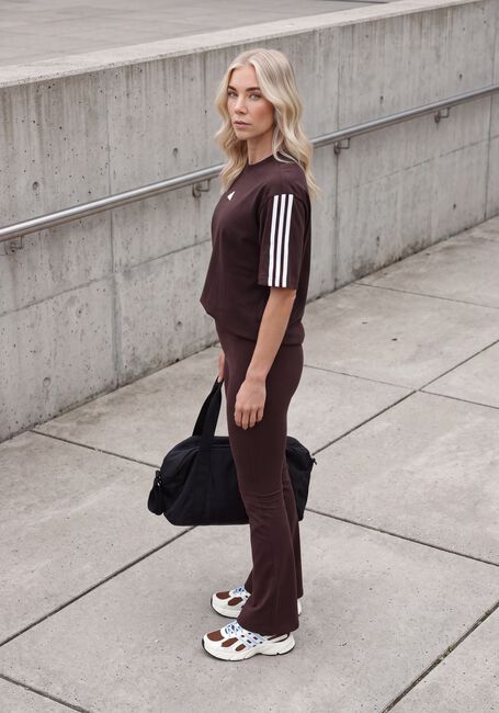 Braune ADIDAS Sportshirts W 3S SJ BF T - large