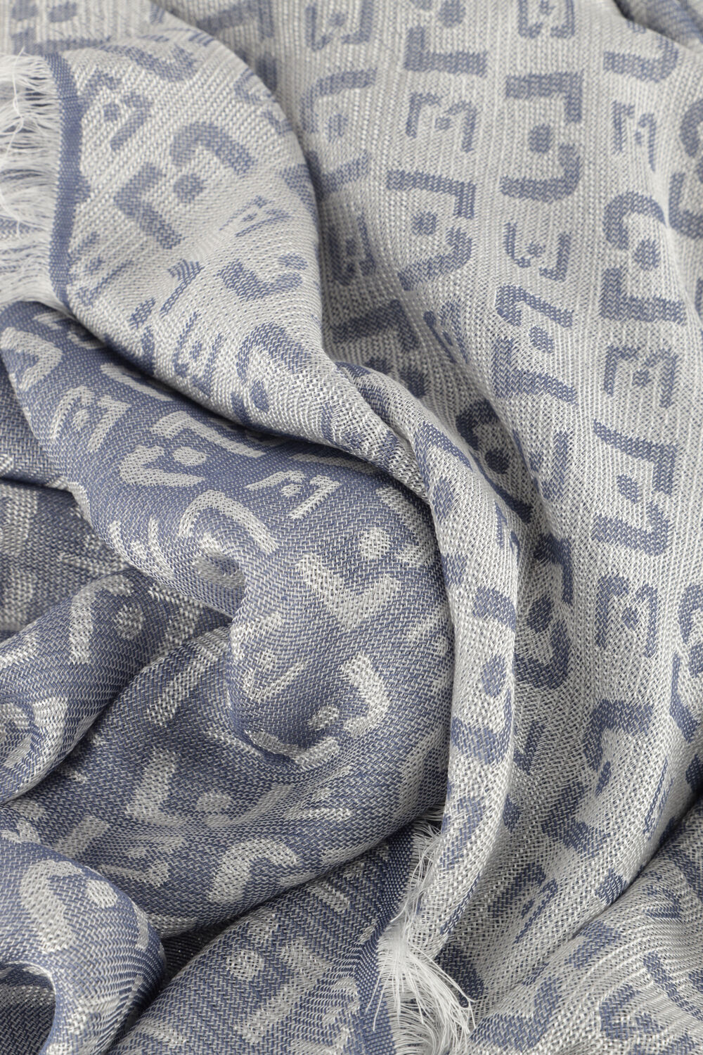 Blaue LIU JO Schal LOGO SCARF - large