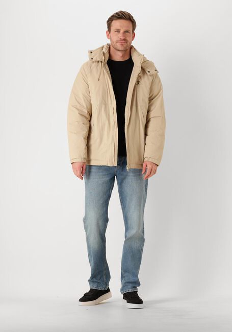 Beige LYLE & SCOTT Jack PADDED PUFFER JACKET - large