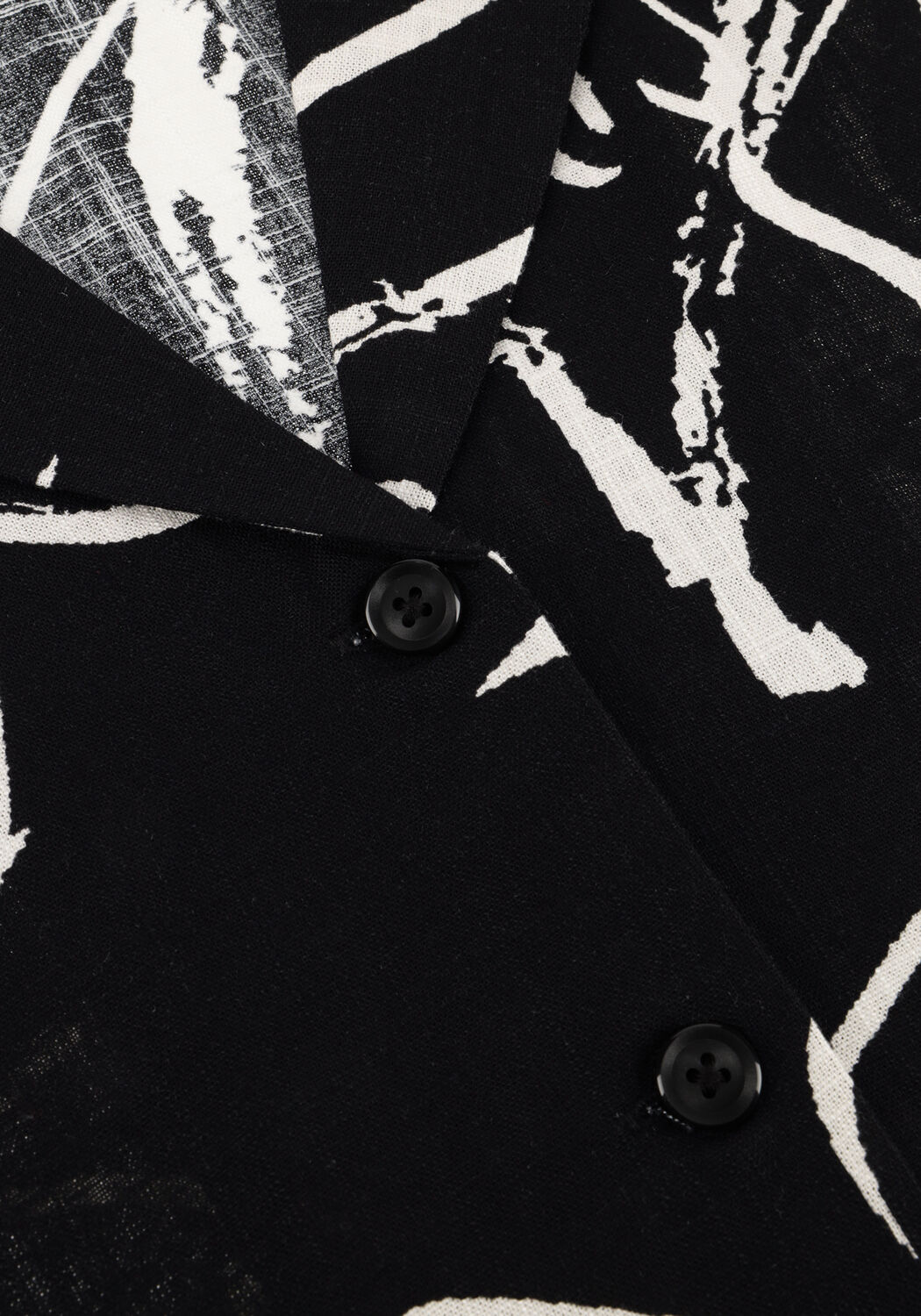 Schwarze OBJECT Blusen OBJSANNE S/S SHIRT AOP - large