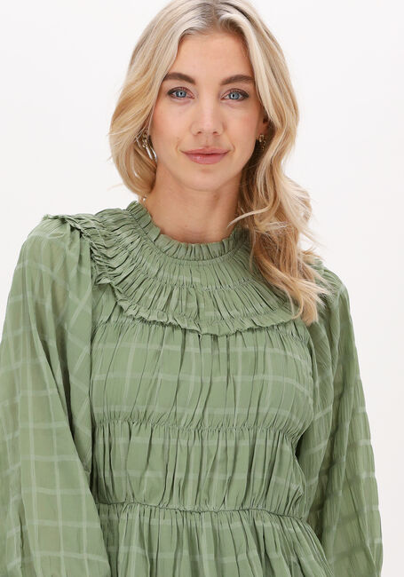 Olive NA-KD Minikleid STRUCTURED CHIFFON MINI DRESS - large