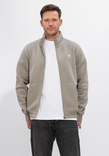 Beige G-STAR RAW Strickjacke PREMIUM CORE TRACK JKT SW - large