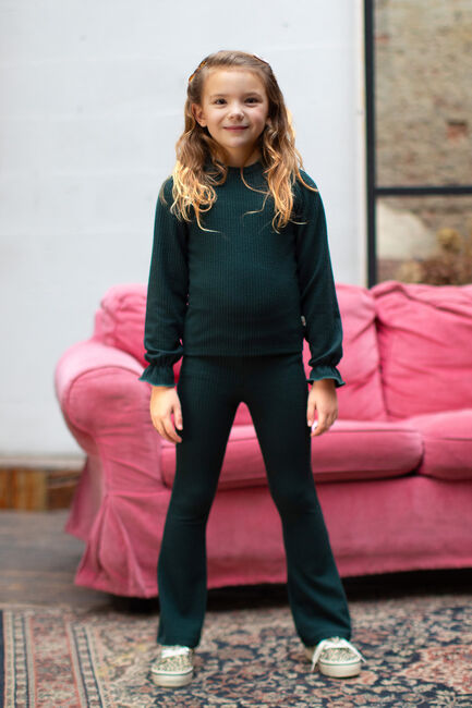 Dunkelgrün MOODSTREET Top TOP SAMMY STRUCTURE KNIT - large