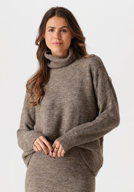 Taupe YDENCE Pullover KNITTED SWEATER LIL - large
