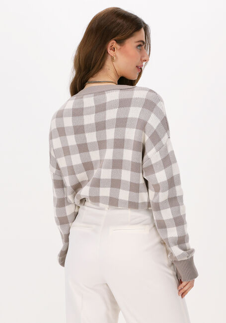 Beige NA-KD Pullover ROUND NECK KNITTED SWEATER - large