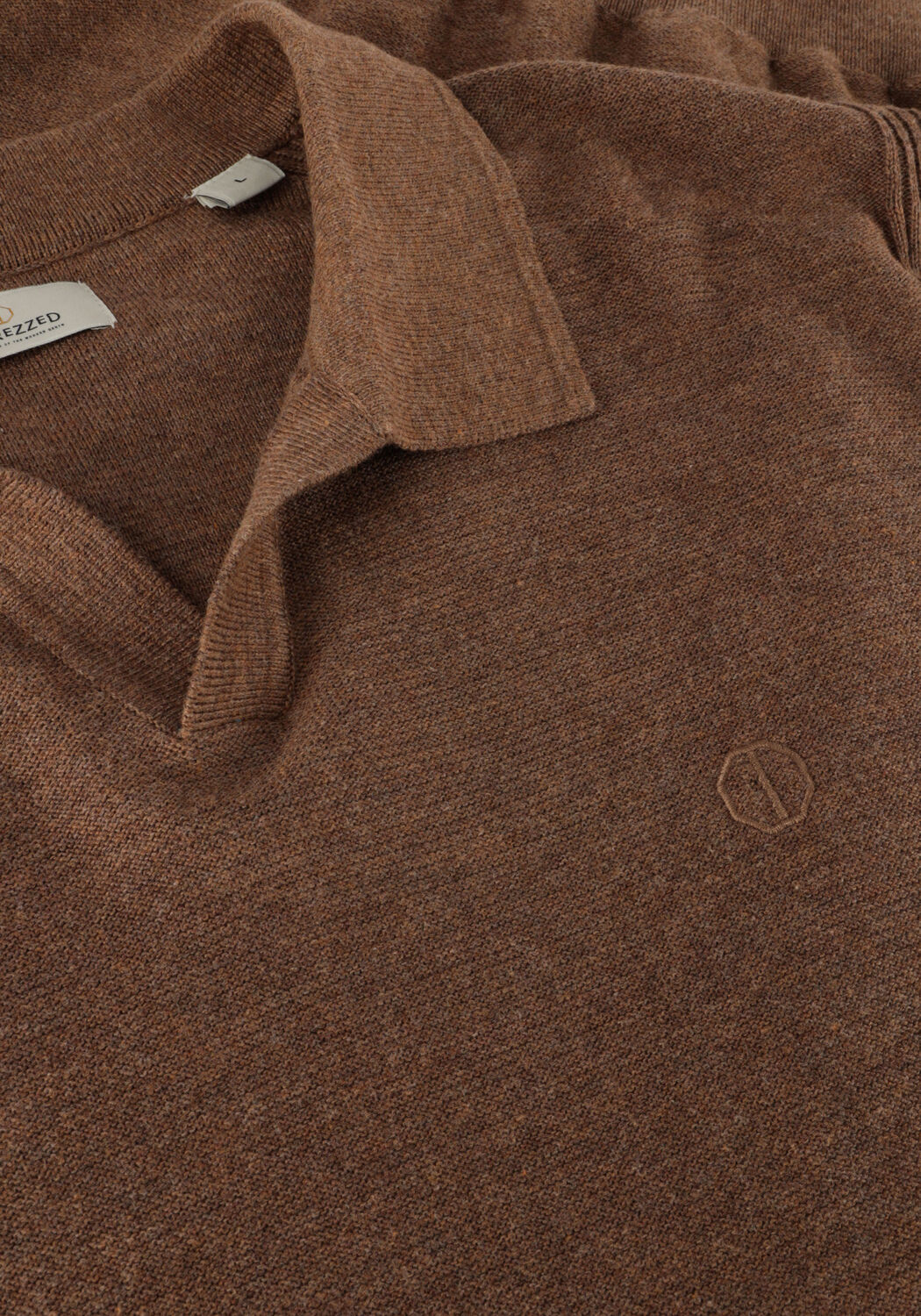 Braune DSTREZZED Polo-Shirt DS_MERCURY SHORT SLEEVE POLO - large