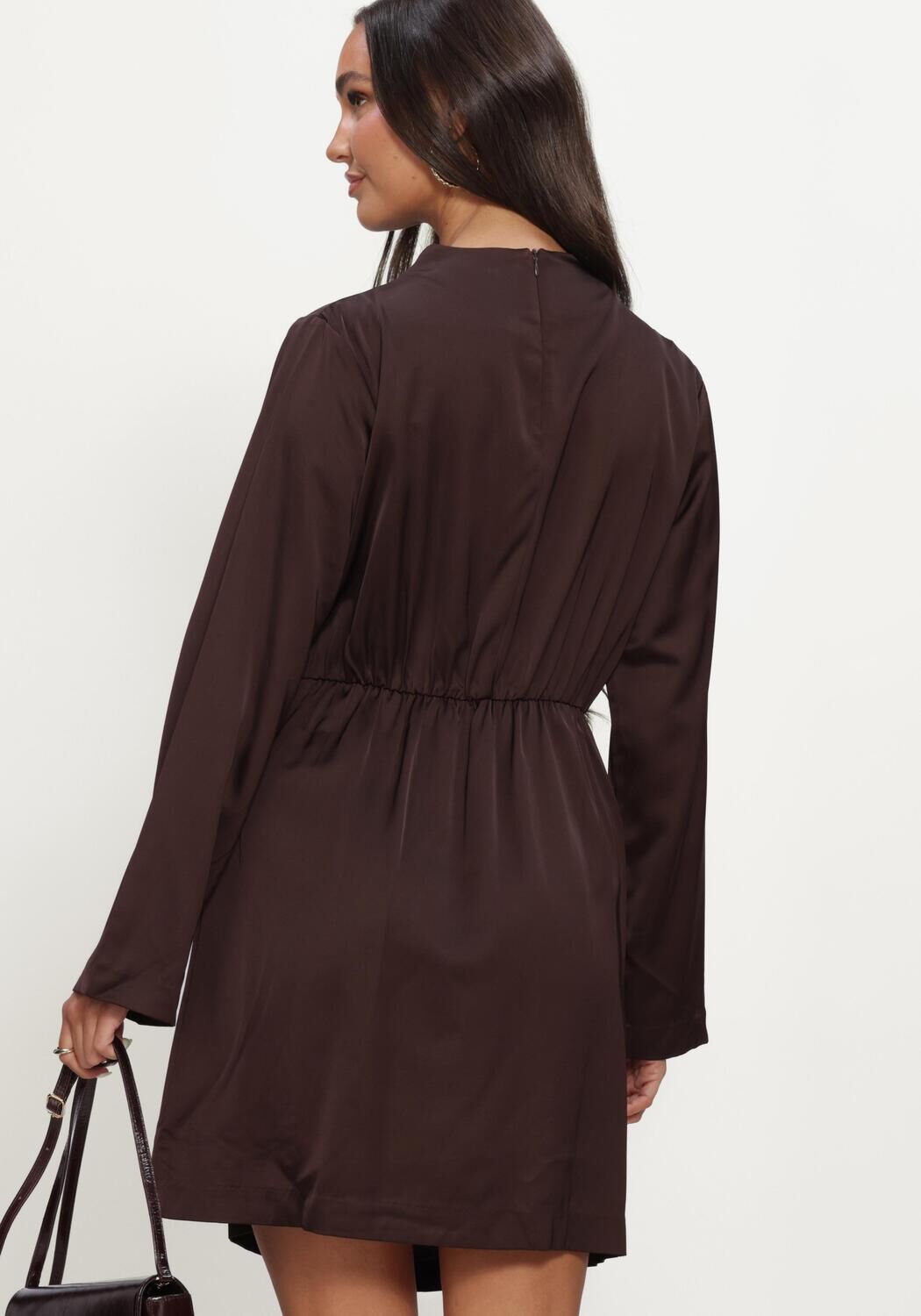 Braune Y.A.S. Maxikleid YASBISTA LS DRESS - large