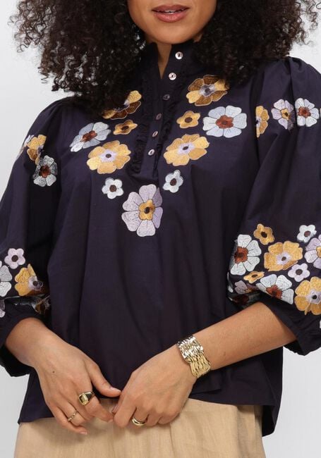 Dunkelblau ANTIK BATIK Blusen AMANTINA BLOUSE - large