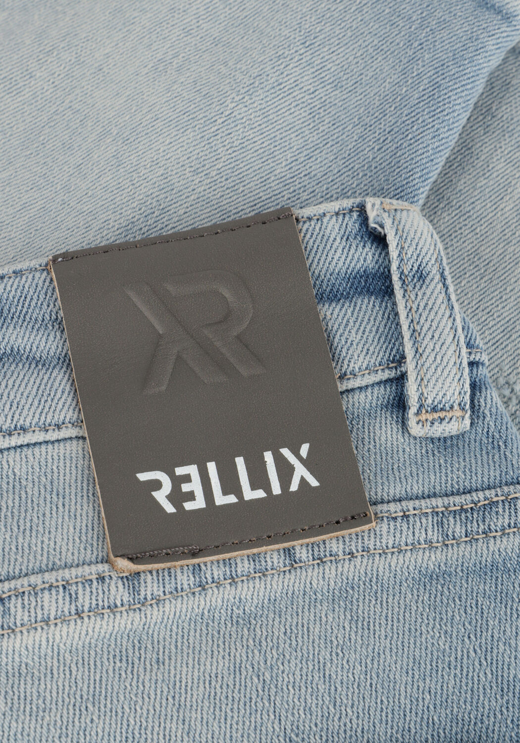 Graue RELLIX Kurze Hosen DENIM SHORT LIGHT BLUE - large