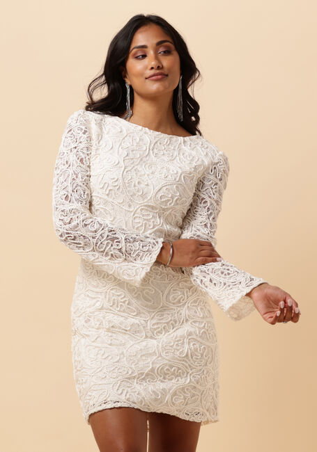 Ecru Y.A.S.  YASLEONOR LS LACE DRESS-CELEB - large