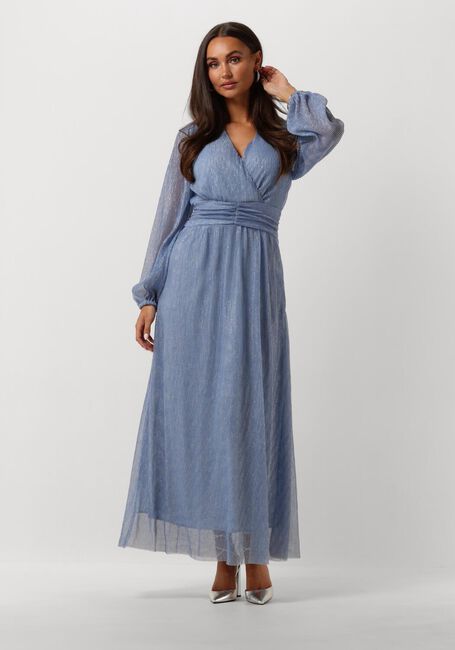 Hellblau NEO NOIR Maxikleid NOMO GLITZ DRESS - large