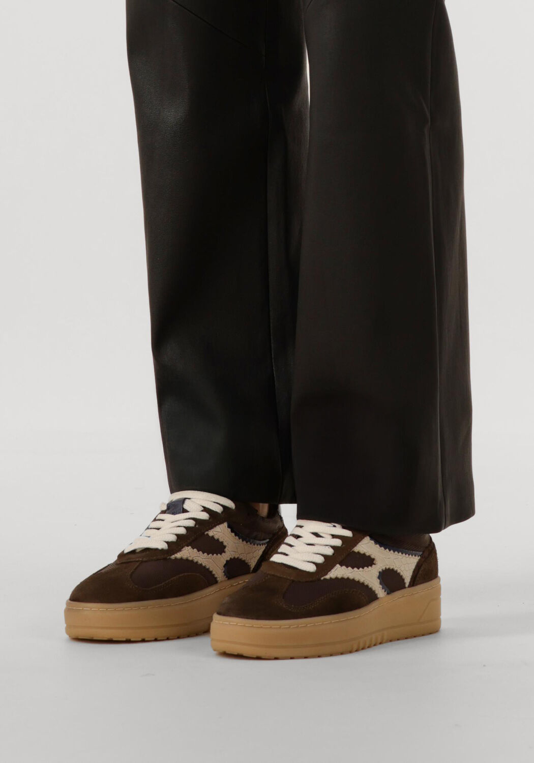 Braune NOTRE-V Sneaker Low ANEMONE-63 - large