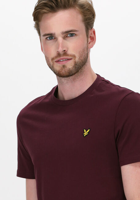 Bordeaux LYLE & SCOTT T-shirt PLAIN T-SHIRT - large