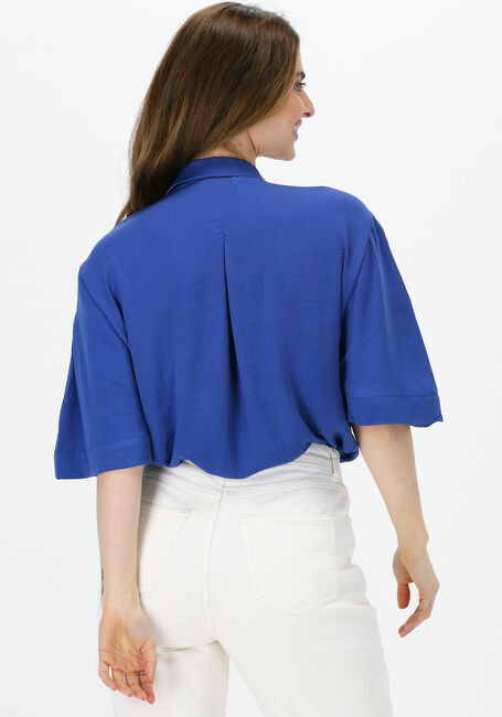 Blaue MSCH COPENHAGEN Blusen ADONIA POLYSILK 2/4 SHIRT - large