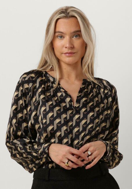 Schwarze SECOND FEMALE Bluse HOPI BLOUSE - large