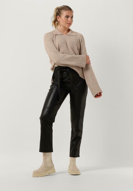 Sand SECOND FEMALE Pullover KATARA KNIT COLLAR - large