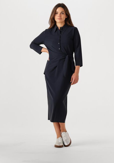 Schwarze PENN & INK Midikleid DRESS NAVY - large