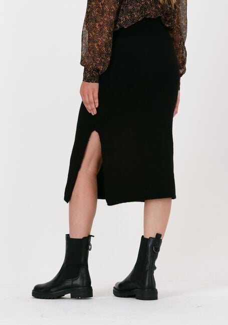 Schwarze NA-KD Midirock SIDE SLIT MIDI SKIRT - large