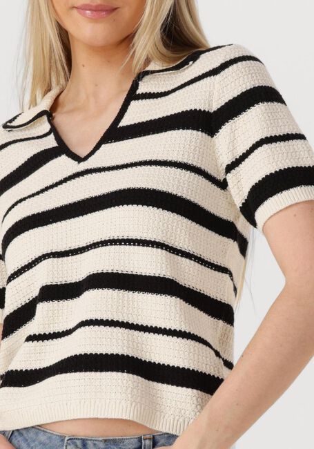 Mehrfarbige/Bunte ROUGE EDIT T-shirt ROUAGNES SS V-NECK KNIT TOP - large